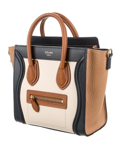 celine shoulder luggage|Celine nano luggage tote bag.